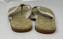 Load image into Gallery viewer, Coach Womens Multicolor Signature Print Slip-On Flip-Flop Sandals Size 6B