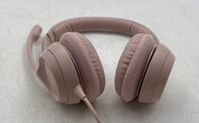 Load image into Gallery viewer, Logi Pink Built-In Microphone Wired Over The Ear Headphones