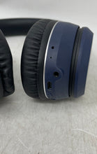 Load image into Gallery viewer, Quikcell Navy Blue Black Foldable Over The Ear Headphones With Cable Not Tested