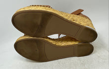 Load image into Gallery viewer, Franco Sarto Womens Clemens Brown Leather Wedge Heel Espadrille Sandals Size 9M