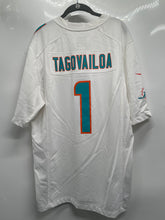 Load image into Gallery viewer, Nike Mens White Miami Dolphins Tagovailoa #1 NFL Football Jersey Size L