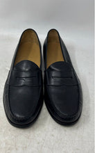 Load image into Gallery viewer, Cole Haan Mens Black Leather Moc Toe Slip-On Penny Loafer Shoes Size 11M