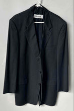 Load image into Gallery viewer, Oscar De La Renta Mens Gray Wool Notch Lapel Three-Button Blazer Size 48