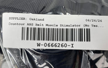 Load image into Gallery viewer, Contour Black Padded & Adjustable ABS Belt Muscle Stimulator Not Tested