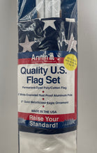 Load image into Gallery viewer, Annin Flagmakers Outdoor Decor Traditional Quality U.S. Flag Set Factory Sealed
