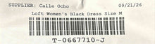 Load image into Gallery viewer, Loft Womens Black Long Sleeve Ruffle Henley Neck Regular Fit Mini Dress Size M