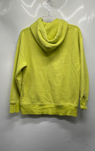Load image into Gallery viewer, Zara Womens Neon Green Long Sleeve Pocket Pullover Hoodie Size Small