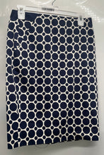 Load image into Gallery viewer, The Limited Womens Blue White Polka Dot Back Zip Straight & Pencil Skirt Size 0