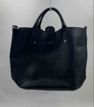 Load image into Gallery viewer, Authentic Furla Womens Alissa Black Leather Top Handle Tote Handbag