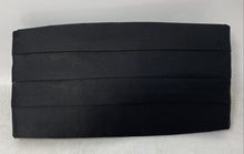 Load image into Gallery viewer, No Brand Mens Black Bow Tie And Pleated Adjustable Cummerbund Set