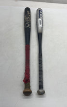 Load image into Gallery viewer, Lot Of 2 Pcs Louisville Slugger Black Silver-Tone Outdoor Game Baseball Bats
