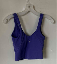 Load image into Gallery viewer, Lululemon Womens Purple Sleeveless V-Neck Activewear Cropped Tank Top Size 2