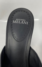 Load image into Gallery viewer, Antonio Melani Womens Black Slip-On Block Platform Sandals Size 9.5M