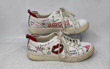 Load image into Gallery viewer, Aldo Womens White Printed Leather Lace-Up Low Top Sneakers Shoes Size 7.5