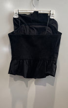 Load image into Gallery viewer, Anthropologie Womens Black Strapless Pullover Pleated Blouse Top Size M With Tag
