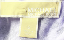 Load image into Gallery viewer, Michael Kors Womens Purple Ruffled Lace Back-Zip Blouse Top Size 6