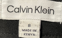 Load image into Gallery viewer, Calvin Klein Womens Black Flat Front Pockets Straight Leg Dress Pants Size 8