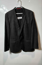 Load image into Gallery viewer, Hugo Boss Mens Dark Gray Wool Long Sleeve Two-Button Blazer Size 42R