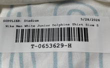Load image into Gallery viewer, Nike Boys White Miami Junior Dolphins Pullover Football NFL T-Shirt Size S
