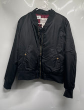 Load image into Gallery viewer, American Rag Cie Womens Black Long Sleeve Full-Zip Pockets Bomber Jacket Size XL