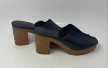 Load image into Gallery viewer, Michael Kors Womens Aldrich Black Leather Slip-On Platform Mule Heels Size 10 M