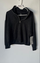 Load image into Gallery viewer, Danskin Womens Gray Long Sleeve Ribbed Hem 1/2 Zip Sweater Size S/P With Tag