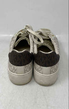 Load image into Gallery viewer, Michael Kors Womens Ivory Brown Signature Print Lace-Up Sneaker Shoes Size 7M