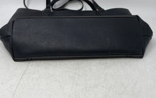 Load image into Gallery viewer, Liz Claiborne Womens Black Leather Inner Pocket Double Handle Tote Bag