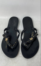 Load image into Gallery viewer, Mini Melissa Girls Black Harmonic Stars Slip-On Flip Flop Sandals Size 13