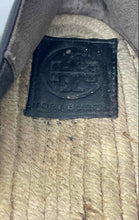 Load image into Gallery viewer, Authentic Tory Burch Womens Black Leather Espadrille Flats Size 9.5 Damaged