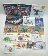 Load image into Gallery viewer, Set Of 17 Pcs Assorted Lego Large Print Mixed Instruction Manuals For Age 3+