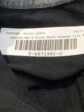 Load image into Gallery viewer, Lacoste Mens Black Pima Cotton Crew Neck Short Sleeve Pullover T-Shirt Size 9