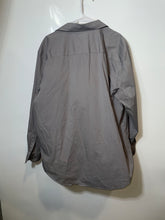 Load image into Gallery viewer, Alfani Mens Gray Long Sleeve Spread Collar Slim Fit Dress Shirt Size 17-17.5