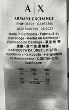 Load image into Gallery viewer, Armani Exchange Mens White Flat Front Slash Pockets Chino Shorts Size 30