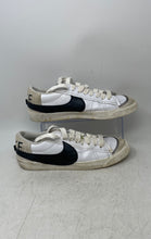 Load image into Gallery viewer, Nike Mens Blazer Low 77 Jumbo DN2158-101 White Leather Sneakers Shoes Size 10