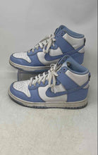 Load image into Gallery viewer, Nike Womens Dunk High White Blue High Top Lace-Up Sneaker Shoes Size 7