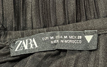 Load image into Gallery viewer, Zara Womens Black Long Sleeve V-Neck Short Mini Dress Size Medium