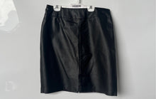 Load image into Gallery viewer, Laura Leigh Ltd. Womens Black Leather Side Zip Straight & Pencil Skirt Size 12