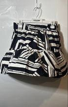 Load image into Gallery viewer, Banana Republic Womens Black White Abstract Tiered Pull-On Mini Skirt Size M