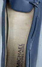 Load image into Gallery viewer, Michael Kors Womens Amber ME15F Blue Leather Slip-On Loafers Shoes Size 6.5