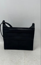 Load image into Gallery viewer, Fossil Womens Black Leather Inner Pockets Flap Travel Shoulder Bag