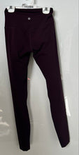 Load image into Gallery viewer, Lululemon Womens Burgundy Skinny Leg Activewear Legging Pants Size 4
