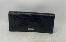 Load image into Gallery viewer, Antonio Melani Womens Black Animal Print Flap Clutch Handbag