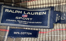 Load image into Gallery viewer, Ralph Lauren Mens Multicolor Plaid Long Sleeve Collared Button-Up Shirt Size L