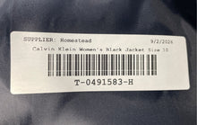 Load image into Gallery viewer, Calvin Klein Womens Black Notch Lapel Single Breasted One-Button Blazer Size 10