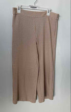 Load image into Gallery viewer, Ann Taylor Womens Beige White Geometric Side Zip Wide-Leg Cropped Pants Size 10P