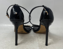 Load image into Gallery viewer, Express Womens Black Open Toe Buckle Stiletto Ankle Strap Heels Size 9
