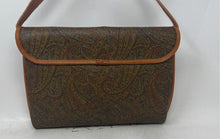 Load image into Gallery viewer, Dini Florence Womens Multicolor Paisley Print Leather Shoulder Handbag