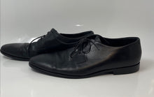 Load image into Gallery viewer, Hugo Boss Mens 27223 Black Leather Almond Toe Lace-Up Oxford Dress Shoes Size 11