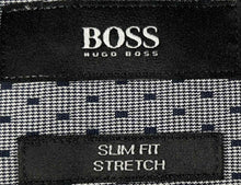 Load image into Gallery viewer, Hugo Boss Mens Multicolor Printed Slim Fit Stretch Button-Up Shirt Size L